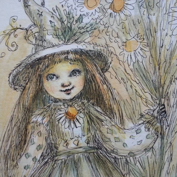 FAIRY WITCH PAULINA CASSIDY ORIGINAL WATERCOLOR - Picture 3 of 10